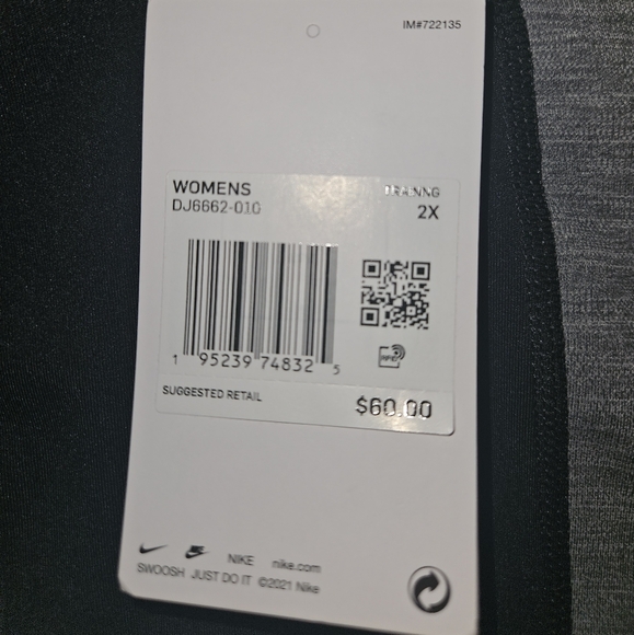 Nike Dri-Fit Plus Colorblock 7/8 Athletic Leggings - Size 2X NWT - Picture 6 of 7